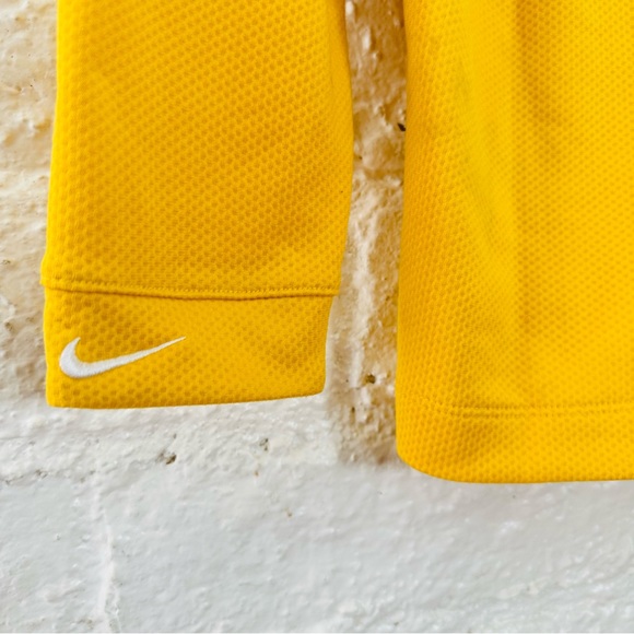 Nike Golf Long Sleeve Polo Sphere React Mens M Yellow - Picture 4 of 10